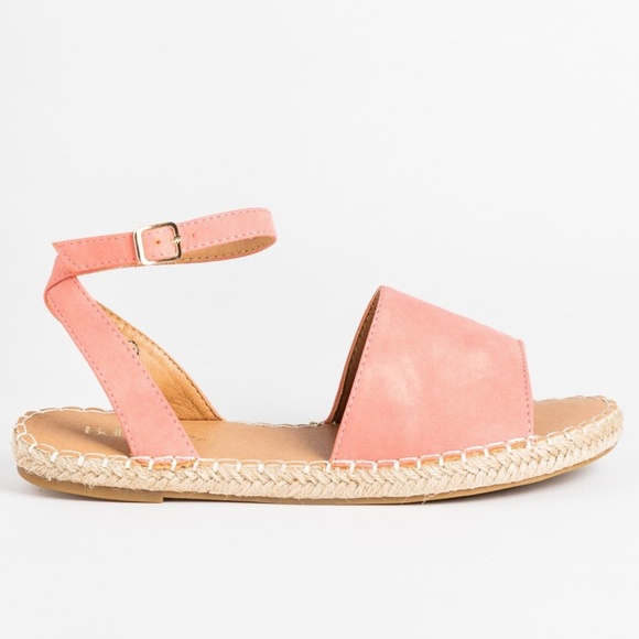 Coral Strap Open-Toe Espadrille Sandals - Picture 3 of 3
